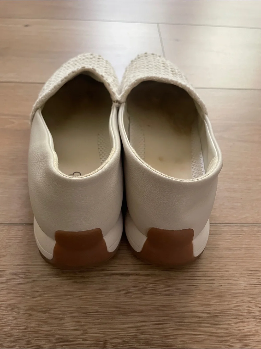 BareTraps 9.5 Women's Cream Woven Slip-On Loafers - Picture 5 of 11